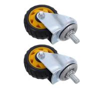 SEWACC 2pcs Heavy Duty Pallet Jack Wheel Replacement Swivel Nylon Casters for Car Floor Jack Supplies Oil Drainer Caster Wheels for Garage Vehicle Maintenance and Repair Tools