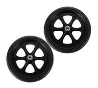 SEWACC 2pcs Heavy Duty Wheelchair Front Caster Wheels Replacement Parts for Wheelchairs Rollators Walkers Wear Resistant Stable Easy to Install