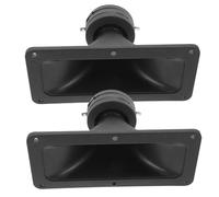 SEWACC 2pcs Horn Tweeter for Speaker Stage Audio System Rectangular PP Housing Energy-efficient Mounting Stable Frequency Response Tweeter Horn for Professional Car Event and Stage Use