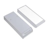 SEWACC 2Pcs Invisible Adhesive Pen Box Under Desk Storage Drawer Abs Material Sticky Organizer for Stationery and Sundries Space Saving Hidden Desk Bottom Container Grey for Office School