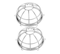 SEWACC 2pcs Iron Fire Sprinkler Covers Protective Housing for Detectors Transducer Shield Easy Installation for Basements Garages Hotels Restaurants Debris Guard