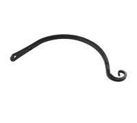 SEWACC 2pcs Iron Hook Wall Mounted Hook Rack Outdoor Wall Decor Simple Design Fine Craft Not Easy to Rust Screws Install