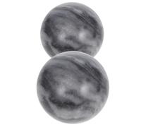 SEWACC 2pcs Jade Hand Exercise Balls for Meditation and Deep Tissue Massage, Portable Hand Fitness Massage Balls with Ergonomic Design and Box, 5cm Handball Shape for Stress Relief