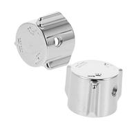 SEWACC 2pcs Kitchen Faucet Handle Metal Mixing Valve Conversion Wheel Three-Stage Water Flow Control Replacement Tap Shower Repair Parts for Bathroom