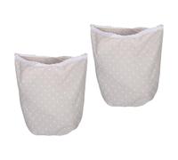SEWACC 2pcs Laundry Basket Liner Cloth Insert for Wicker and Woven Baskets, Machine Washable Soft Fabric Liner with Daisy Pattern, 70l 16.5 Gallon Capacity, Suitable for Countryside