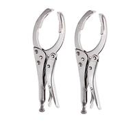 SEWACC 2pcs Locking Grip Oil Filter Wrench with Built in Teeth Lightweight Flexible Pliers for Mechanics and Technicians Long Handle for Extra Reach and Leverage Durable Oil Filter
