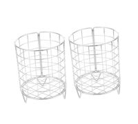 SEWACC 2pcs Metal Rabbit Hay Feeder Rack Large Capacity Sturdy Guinea Pig Holder Slow Feeding Rack for Small Pets Cage Clean Hay Dispenser