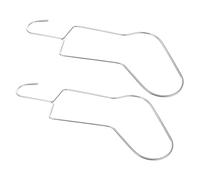 SEWACC 2pcs Metal Sock Blockers Stainless Steel Drying Hanger for Knitting and Crochet Socks Durable Shaping and Display Rack