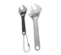 SEWACC 2Pcs Mini Adjustable Ratchet Wrench Heat-Treated Hand Tools with Extra Wide Jaw for Precision Woodworking Repair and Tight Space Use Random Color