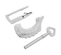 SEWACC 2pcs Mini Vintage Fish Shaped Padlocks with Keys Travel Luggage Locks for Suitcase, Mailbox, Jewelry Box and Backpack Tiny Antique Bag Locks Set