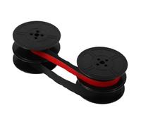 SEWACC 2pcs Nylon Typewriter Ribbon Twin Spool Red Black Ink Strong Absorption Fade Resistant Print for Vintage and Modern Old Typewriters Compatible with Multiple Brands