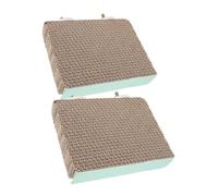 SEWACC 2pcs Parrot Exercise Cardboard Platform Stand for Bird Cages Medium Bird Perch Platform for Comfortable Rest and Impact Resistance in Cage