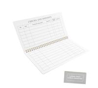SEWACC 2pcs Personal Checkbook Registers with Calendar Sturdy Ledger Transaction Books for Organized Money Saving and Tracking