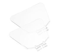 SEWACC 2pcs Plastic Guard for Bench Grinder Transparent Protective Shield Attachment Accessories Dust Shroud Eye Safety Cover and Easy to Install