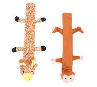 SEWACC 2pcs Plush Animal Print Stethoscope Sleeves Soft Washable Neck Protector for Doctors Nurses Pediatric Use Hygienic Cartoon Covers Stress-relief Medical Accessories