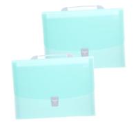 SEWACC 2pcs Portable Accordion File Organizer with Expandable Sections Handle Multi Pocket Document Folder for Teachers Students and Professionals Organizer for Important Documents