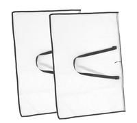 SEWACC 2pcs Portable Artwork Storage Bag Heavy Duty Stash Bag File Pocket for Artists Painting Canvas Drawing