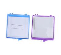 SEWACC 2pcs Portable Magnetic Needle Suction Box Pin Holder Durable Soft Magnet Sewing Tools Organizer for Cross Stitch Knitting Vibrant Blue and Purple Lightweight and Compact for