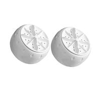 SEWACC 2pcs Portable Mini Washing Machine Automatic Deep Cleaning Washer for Travel Apartment Rv Gentle Underwear USB Powered with Bottom Suction Cup Compact Plastic Design