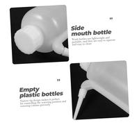 SEWACC 2pcs Portable Squeeze Bottles for Watering and Cleaning Plants Flexible Transparent Plastic Bottles with Side Spout for Household and Garden Use