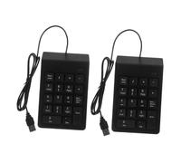 SEWACC 2pcs Portable USB Numeric Keypad Keys Financial Number Pad for Laptop Desktop PC Compact Durable Mechanical Keyboard with Shortcut Keys for Efficient Banking and Accounting Tasks
