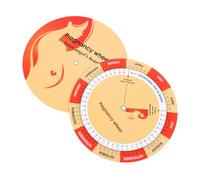 SEWACC 2pcs Pregnancy Wheel with Colorful Fetal Development Chart for Expecting Mothers Detailed Paper Tracker and Comprehensive Pregnancy Guide for Weeks Pregnant Tracking