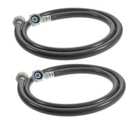 SEWACC 2pcs PVC Washing Machine Water Inlet Hose with Threaded Connectors Leak Soft Tube for Automatic Washers