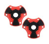 SEWACC 2pcs Removable Red Tpr Walking Pole Snow Basket with Mud Protection and High Resistance for Ski Pole and Trekking Lightweight Outdoor Hiking and Expedition Accessory