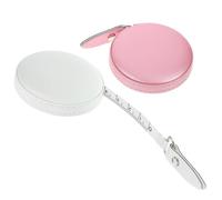 SEWACC 2pcs Retractable PU Pocket Tape Measure Mini Body Measuring Tapes Portable Soft Texture Accurate Tailor Tools for Waist Chest Circumference
