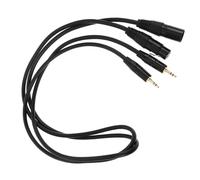 SEWACC 2pcs Right Angle Trs to Xlr Audio Cables Copper Mic Synthesizer Connector for Tight Spaces Studio Stage Use