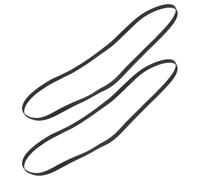 SEWACC 2pcs Rubber Flat Belts 235mm X 5mm for Record Player and Cassette Player Replacement, Turntable Drive Belt Accessories for Audio Equipment Maintenance