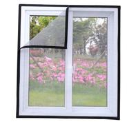 SEWACC 2PCS Self-Adhesive Hook and Loop Strips for DIY Window Mosquito Nets Strong Sticky Backing Tape for Multiple Window Mesh Screens Easy Cut and Removable Black Fastening Tape