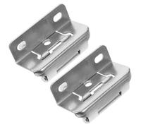 SEWACC 2pcs Self-Closing Semi Wrap Hinge Cabinet Hinge Steel 1/2 Inch Overlay Semi-Concealed Silver for Cabinet Doors Gate
