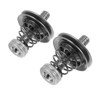 SEWACC 2pcs Sewing Machine Accessories Yarn Spool Thread Clamps Sewing Machine Thread Holder Stainless Steel Metal Silver