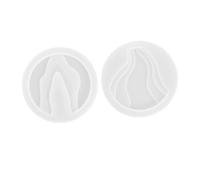 SEWACC 2pcs Silicone DIY Epoxy Resin Molds Decorative Cup Pad Making Tools White Easy to Use Easy to Demould for Handmade Craft