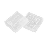 SEWACC 2pcs Silicone Nail Art Molds Lotus Rose Design Jewelry Pendant Mold for DIY Nail Charms High Transparency Flexible Silicone for Stylish Decoration and Crafting