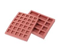 SEWACC 2pcs Simulation Brick Model Molds Mini Brick DIY Making Tools Concrete Paver Molds Mould Sand Table Model Materials Concrete Pour Cement Brown