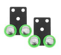 SEWACC 2pcs Sliding Door Wardrobe Wheels Sliding Closet Door Roller Kit Metal Pulley Easy DIY Installation Universal Applicability for Home Storage and Offices 1.77x1.45x0.43in