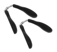 SEWACC 2pcs Slip Silicone Bridge Pads for Eyeglasses One Embedded Design Comfortable Soft Silicone Wrapped Metal Core Stable Figure Eight Fit Replacement Pads for Glasses