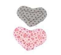 SEWACC 2Pcs Small Pet Warm Nest Cushion Soft Winter Bed Mat for Hamsters Guinea Pigs Hedgehogs Cozy Sleeping Pad for Cold Weather