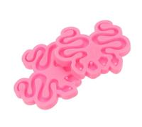 SEWACC 2pcs Snake Shaped Silicone Earrings Molds for DIY Jewelry Making Reusable Snakelike Pendant Casting Trays for Female Earrings Keychains and Hanging Ornaments