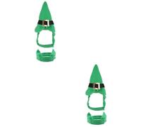 SEWACC 2pcs St Patrick's Day Pet Accessories Set Green Plaid Headband and Belt Kit Festive Costume for Dogs and Cats Party Celebration