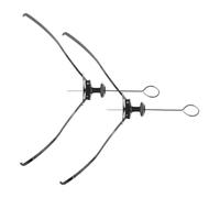 SEWACC 2Pcs Stainless Steel Anti-Scald Plate and Bowl Gripper Set, Hot Dish Lifter with Three- Design for Kitchen Pot and Plate, Insulation Kitchen Clip for Safe Hot Food Random Color