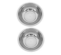 SEWACC 2pcs Stainless Steel Foot Soak Basin Thickened Wash Tub for Feet Face Laundry Durable Nonporous Mixing Bowl for Bathroom Kitchen with Stable Design