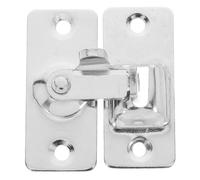SEWACC 2pcs Stainless Steel Sliding Barn Door Lock Latch with Screws Angled Hasp for Bathrooms Bedrooms Toilets and Sliding Windows Easy DIY Installation