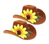 SEWACC 2pcs Stylish Brown Felt Wine Bottle Hats for Decorating Wine Bottles with Unique and Refined Design, for Holiday Decorations and Special Events, Not Easy to Break or Fade
