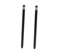 SEWACC 2Pcs Stylus Pens Capacitive Screen Touch Pen Aluminum Alloy Natural Writing Feeling Both Nibs Usable Universal for Phone Tablet Black