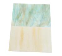 SEWACC 2pcs Textured Rippled Mosaic Glass Sheets for Crafts Vibrant Colored Stained Glass Supplies with Wave Pattern for Artistic DIY Projects