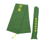 SEWACC 2pcs Thickened Canvas Sandbags Long Reusable Flood Protection Water Control Barrier for Home Garage Elevator Door Flood Prevention and Rain Hurricane Defense