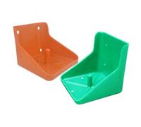 SEWACC 2Pcs Thickened Plastic Salt Brick Box Livestock Salt Block Holder Sheep Feeder Tray Stable Feeding Bowl for Cattle and Sheep
